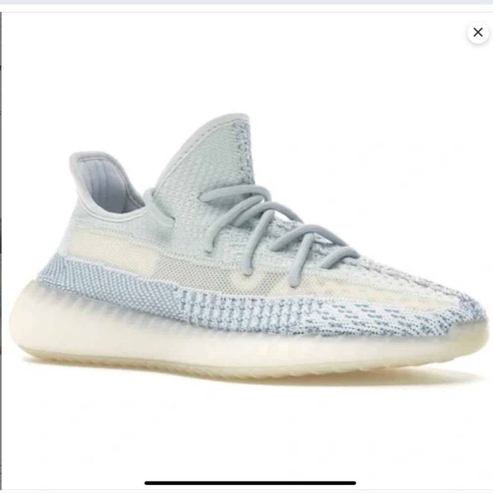 EUC Chunky adidas Yeezy Boost 350 V2 Israfil Cloud Non-Reflective Mens 7, Wmns 6